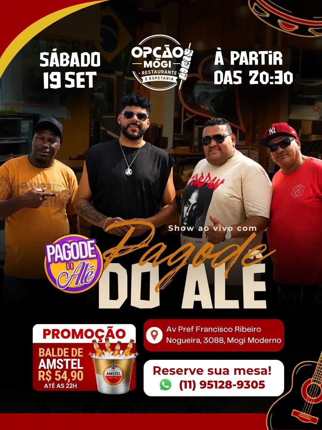 Flyer de Pagode do Alê