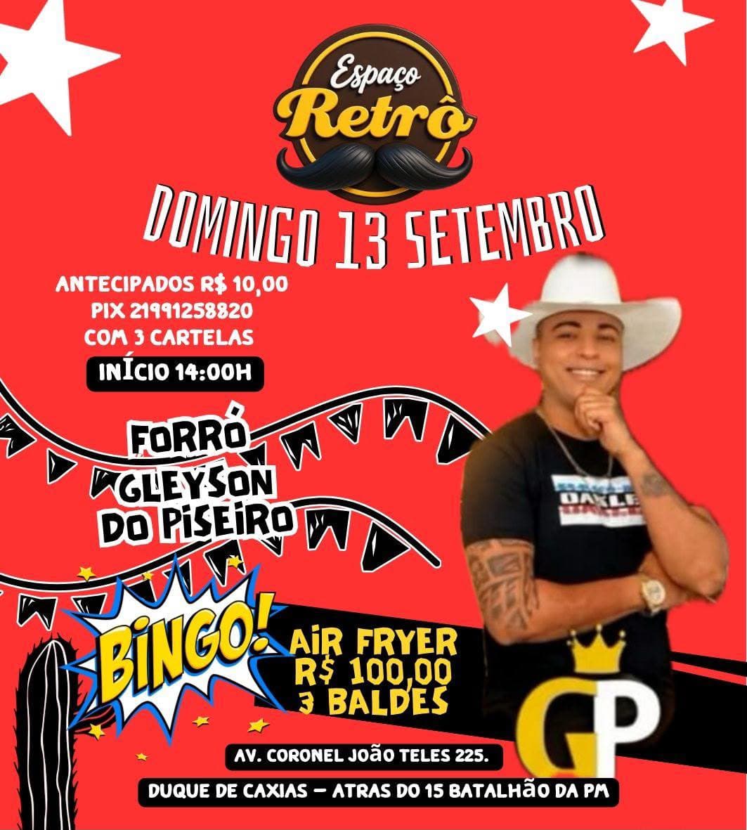 Flyer de Gleyson do Piseiro