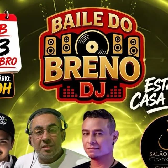 Flyer de Breno Dee Jay, Luck DJ e Maninho DJ