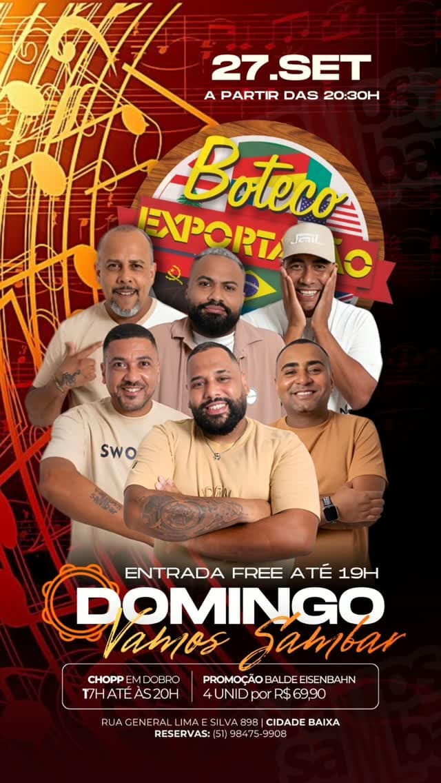Flyer de Vamos Sambar