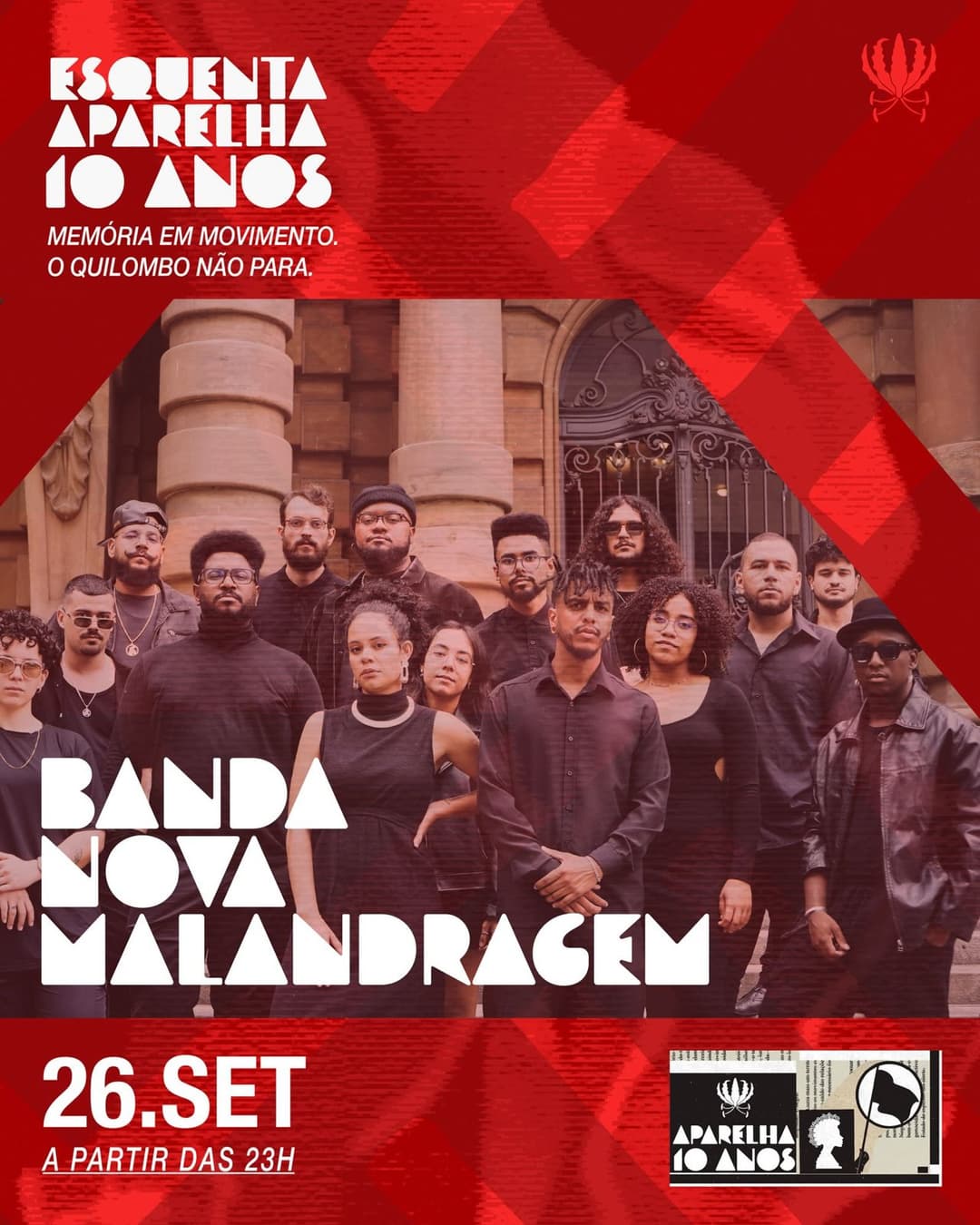 Flyer de Banda Nova Malandragem