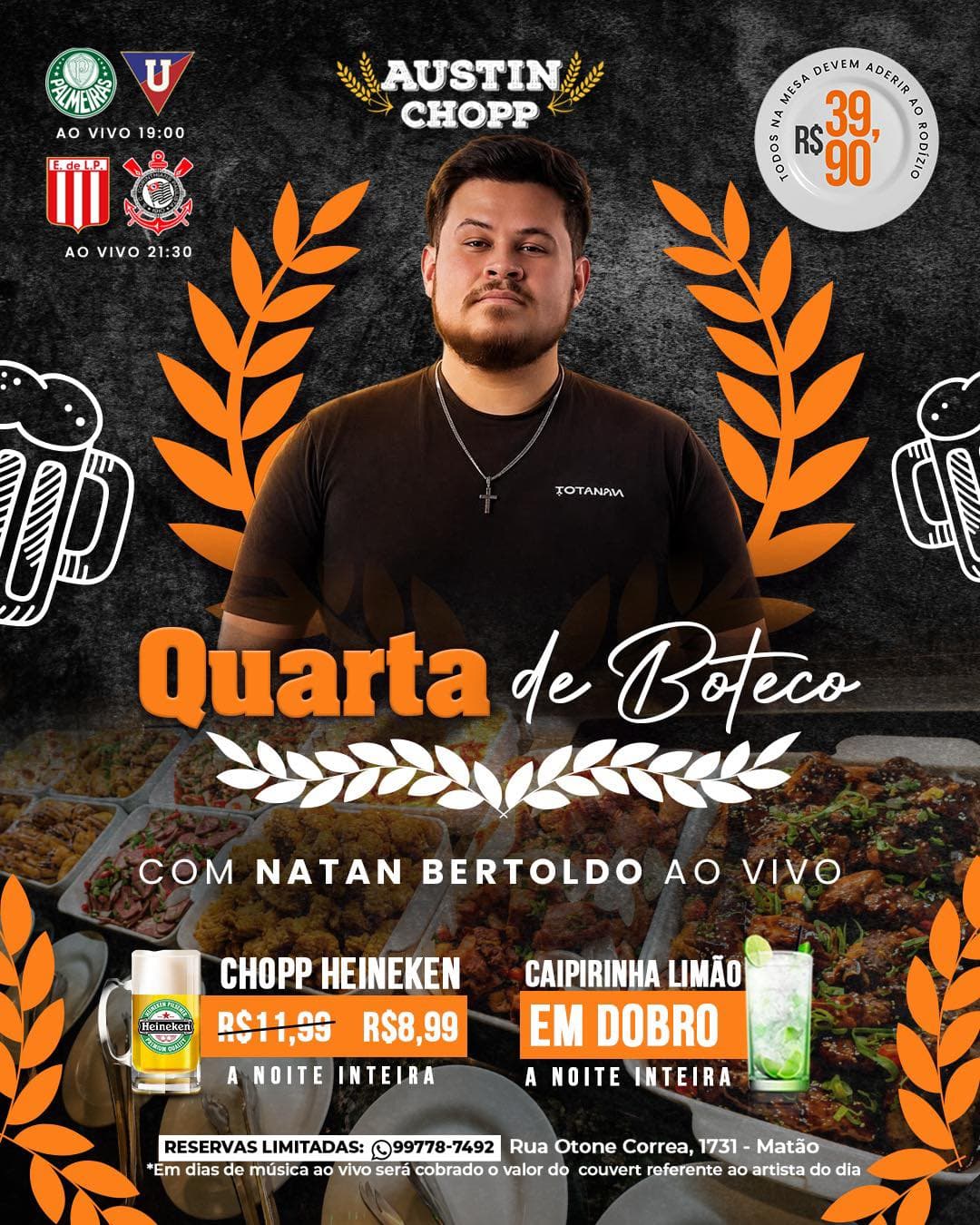 Flyer de Natan Bertoldo