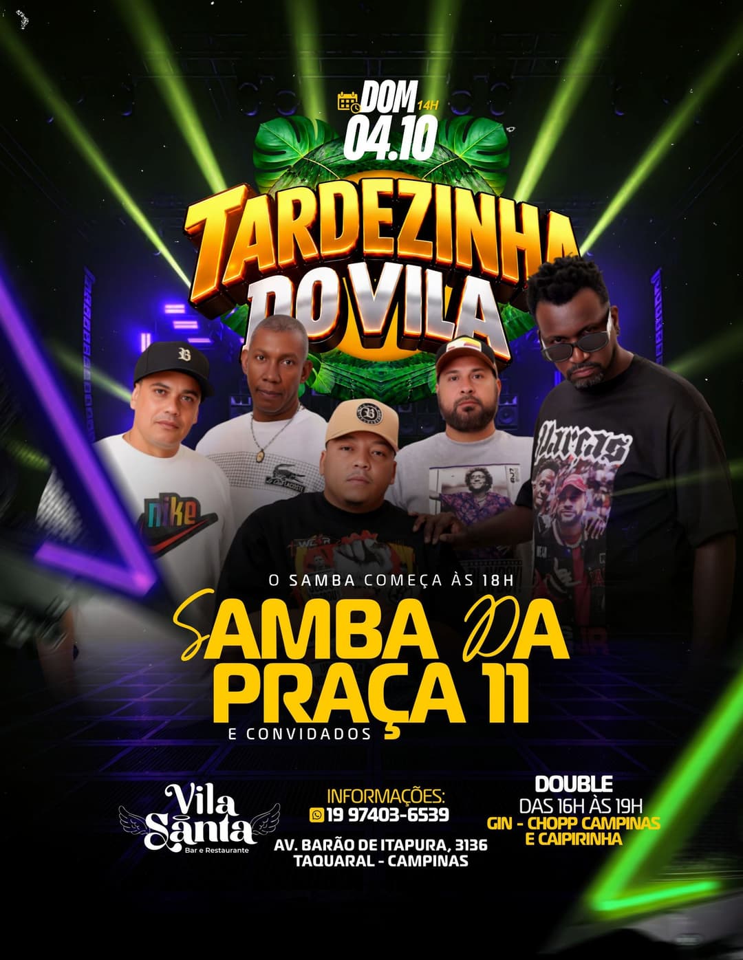 Flyer de Samba da Praça 11