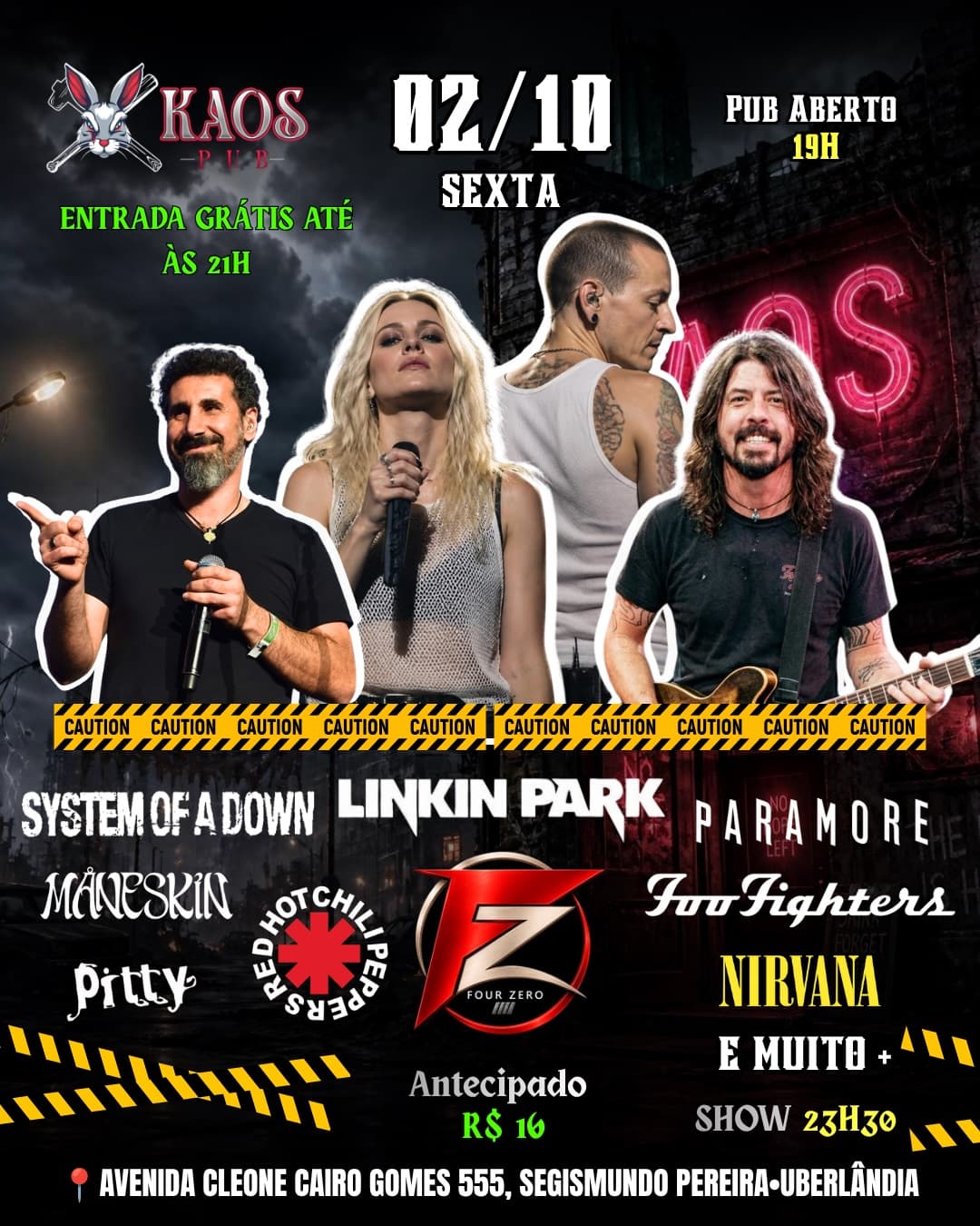 Flyer de Four Zero Band