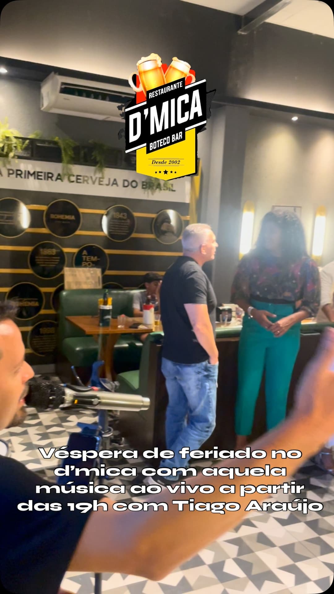 Flyer de Tiago Araújo