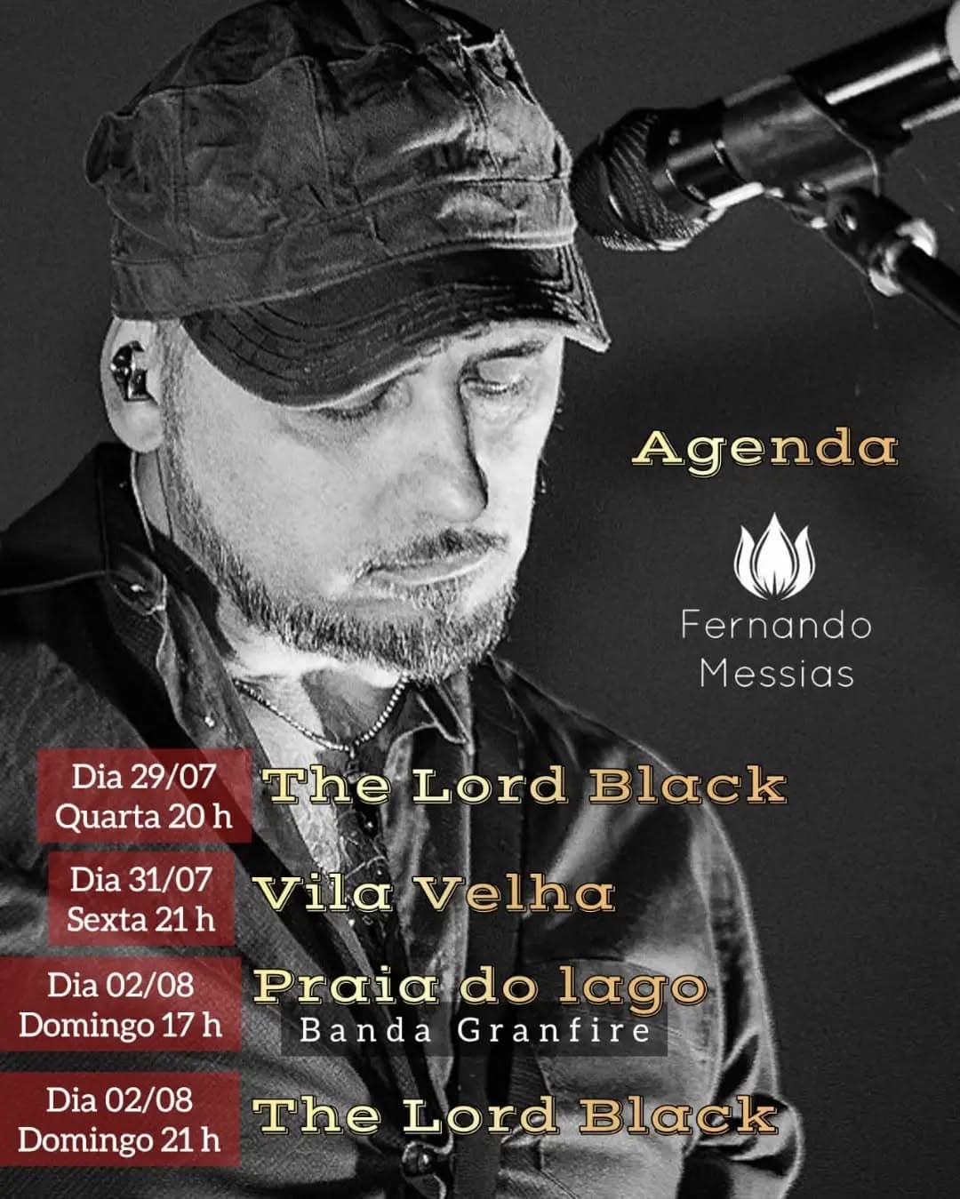Flyer de Fernando Messias e Granfire