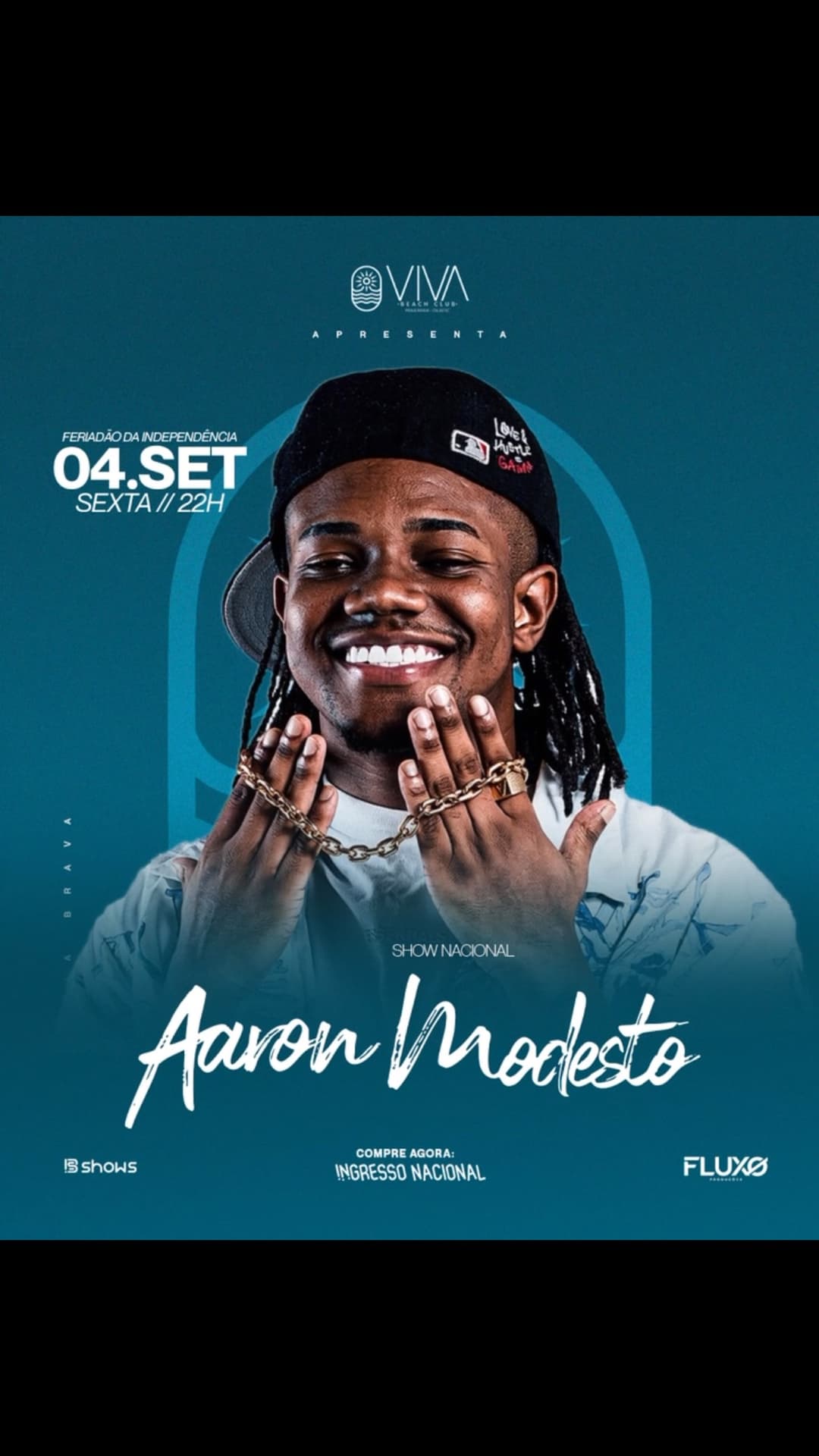 Flyer de Aaron Modesto e Dreysson Rodrigues