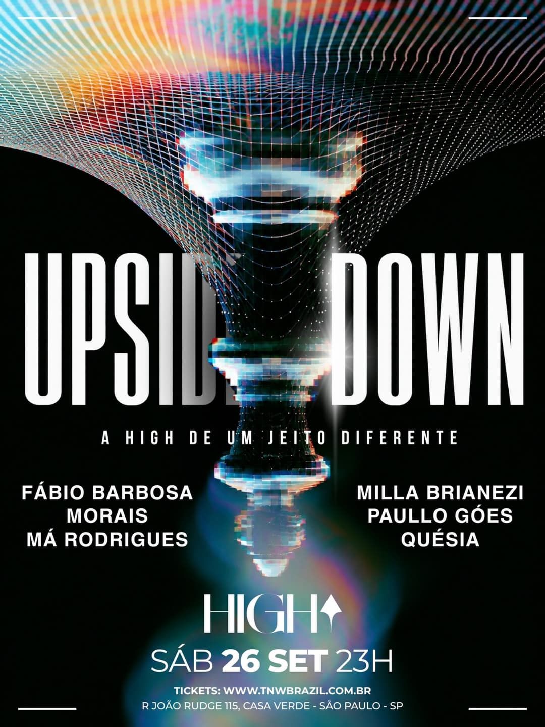 Flyer de Fábio Barbosa, Morais, Má Rodrigues e mais 3 artistas