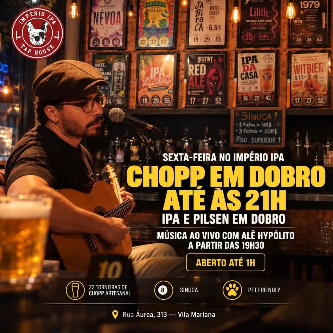 Flyer de Alê Hypólito