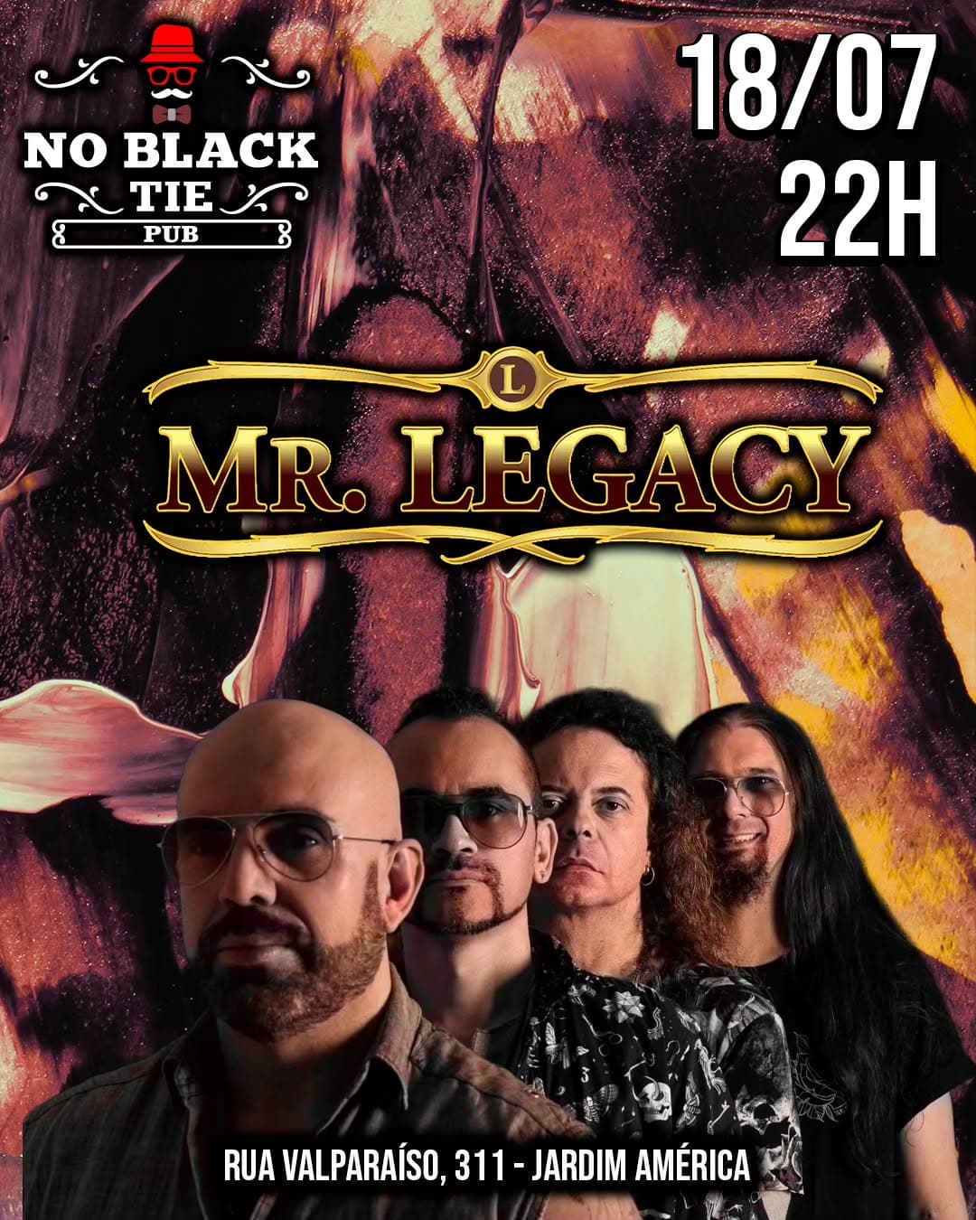 Flyer de Banda Mr. Legacy