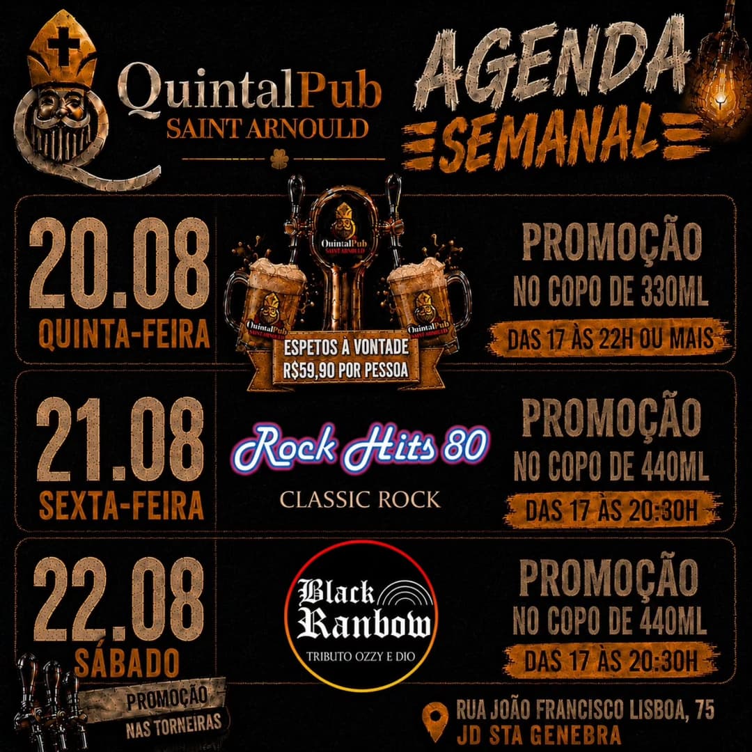Flyer de Black Rainbow