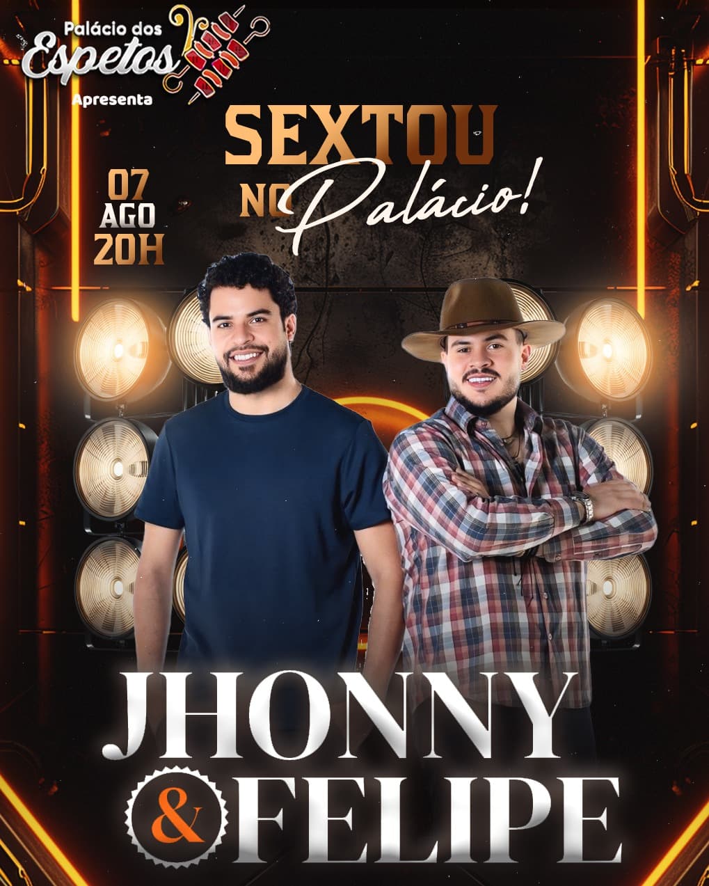 Flyer de JHONNY E FELIPE | Dupla Sertaneja