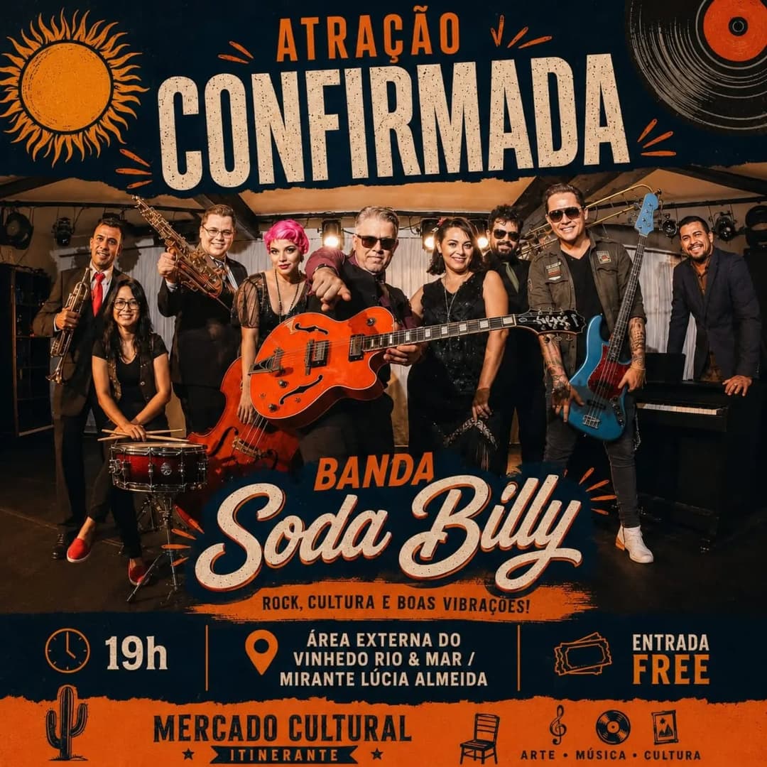 Flyer de Banda Soda Billy