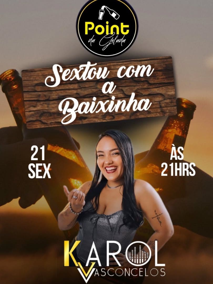 Flyer de Karol Vasconcelos
