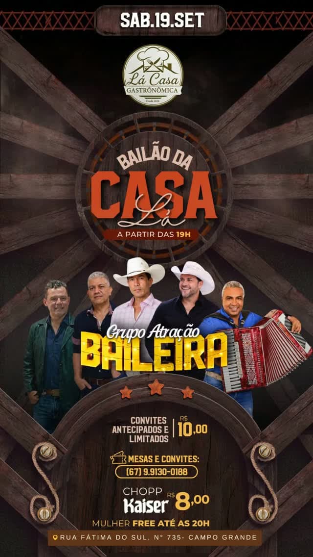 Flyer de Grupo Atração Baileira