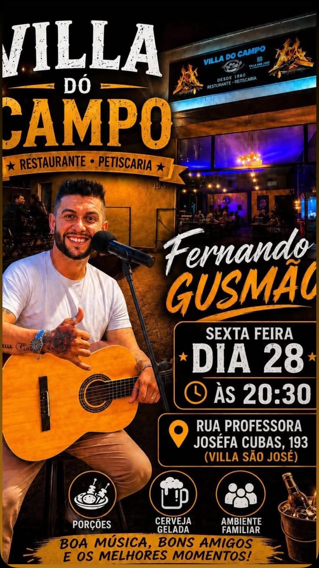 Flyer de Fernando Gusmão