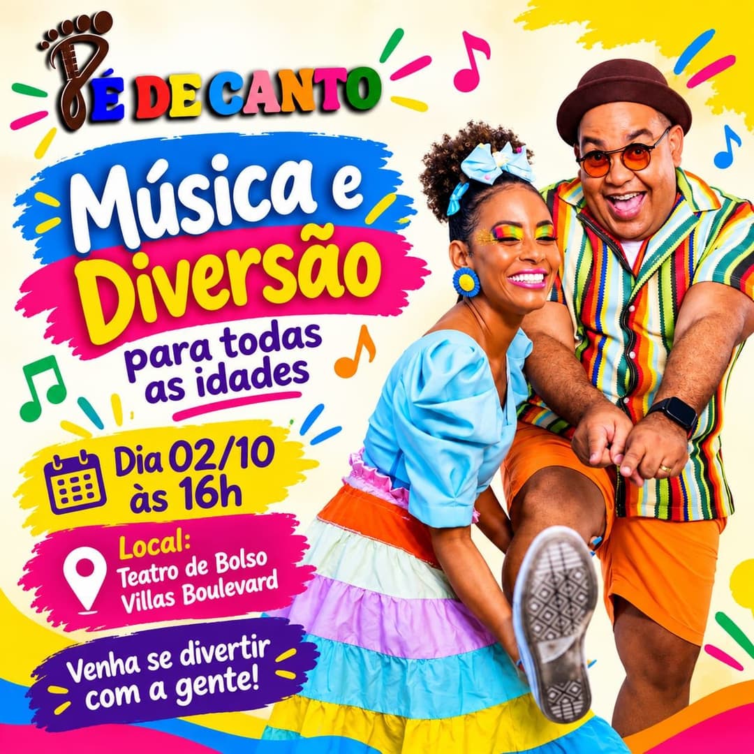 Flyer de Itana Rosa e Pé de Canto