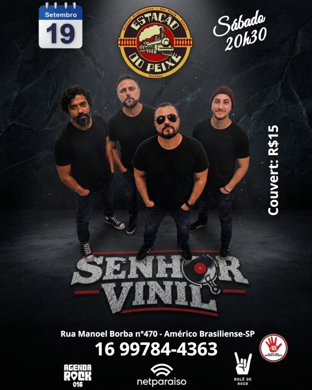 Flyer de Senhor Vinil
