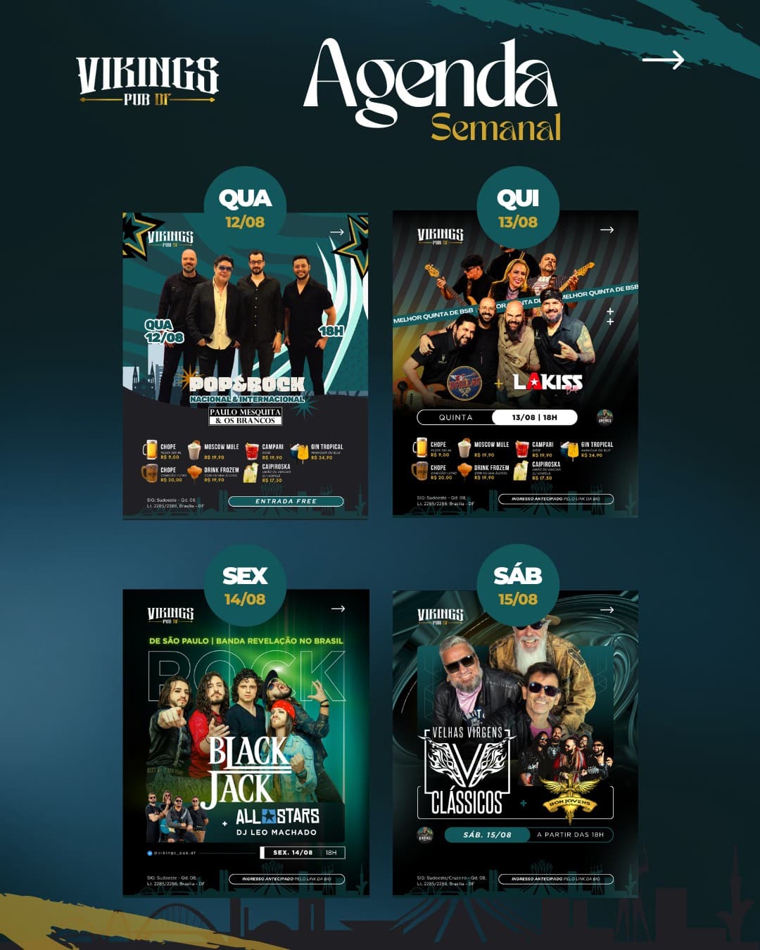 Flyer de D Fellas e Banda Lakiss