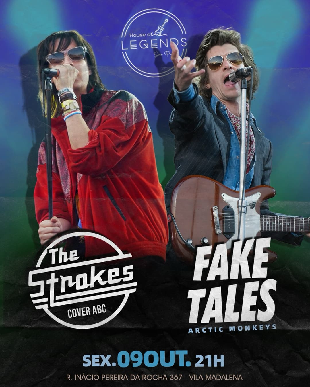 Flyer de The Strokes Cover ABC e Fake Tales