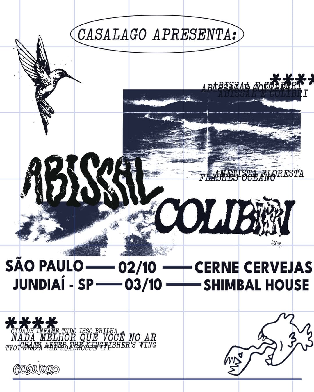 Flyer de Colibri e Abissal