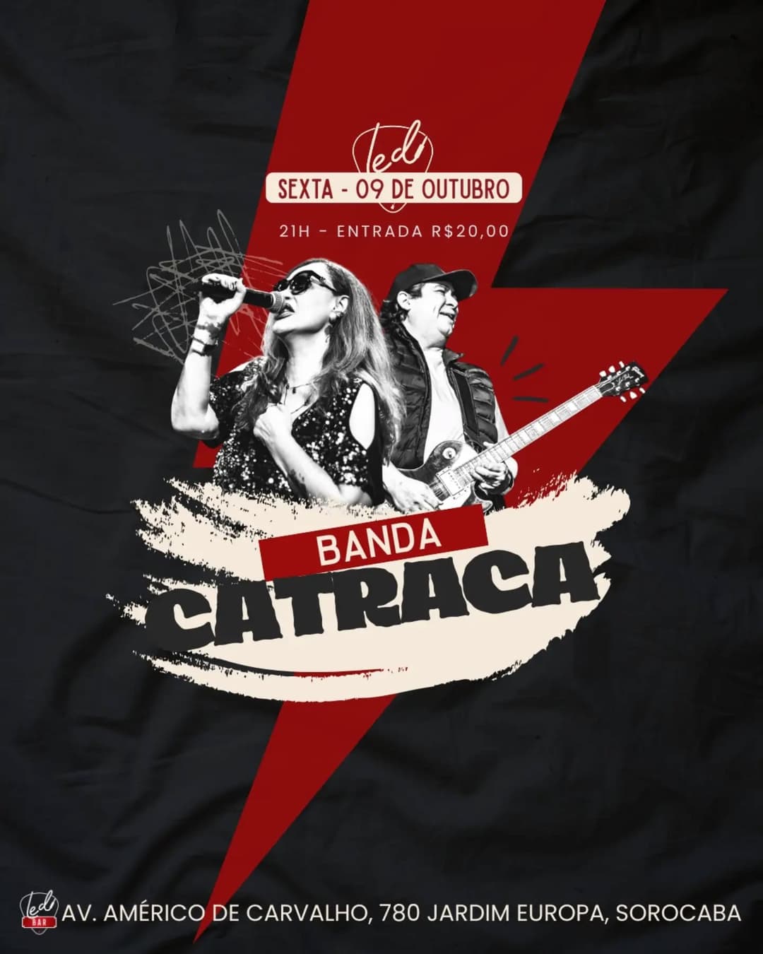 Flyer de Banda Catraca, seigoya, henriette_marcondes e Fran Simi