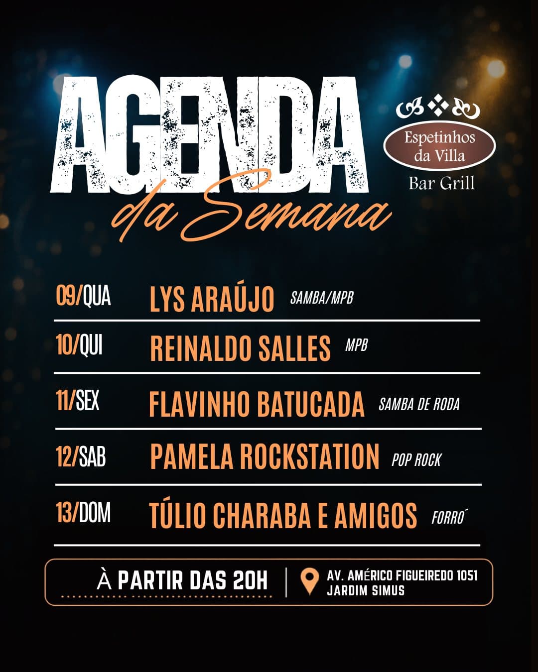 Flyer de Reinaldo Salles