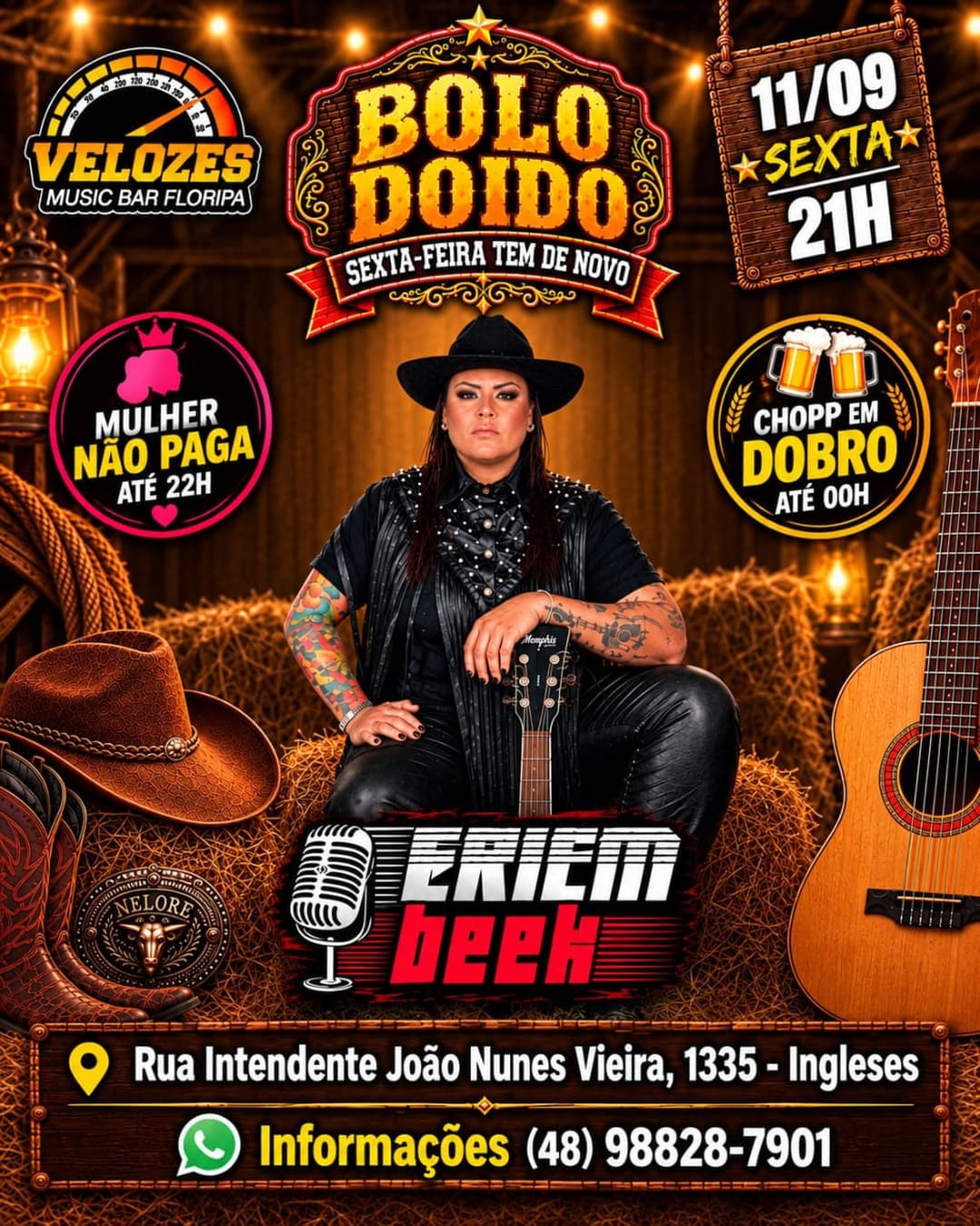 Flyer de DJ Ed e Eriem Beek