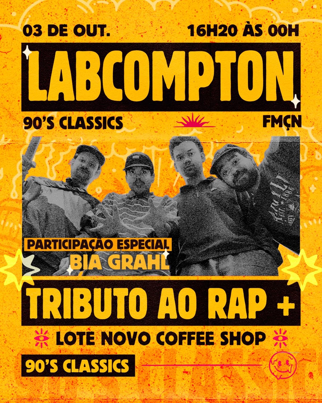 Flyer de Labcompton e Moka Clube