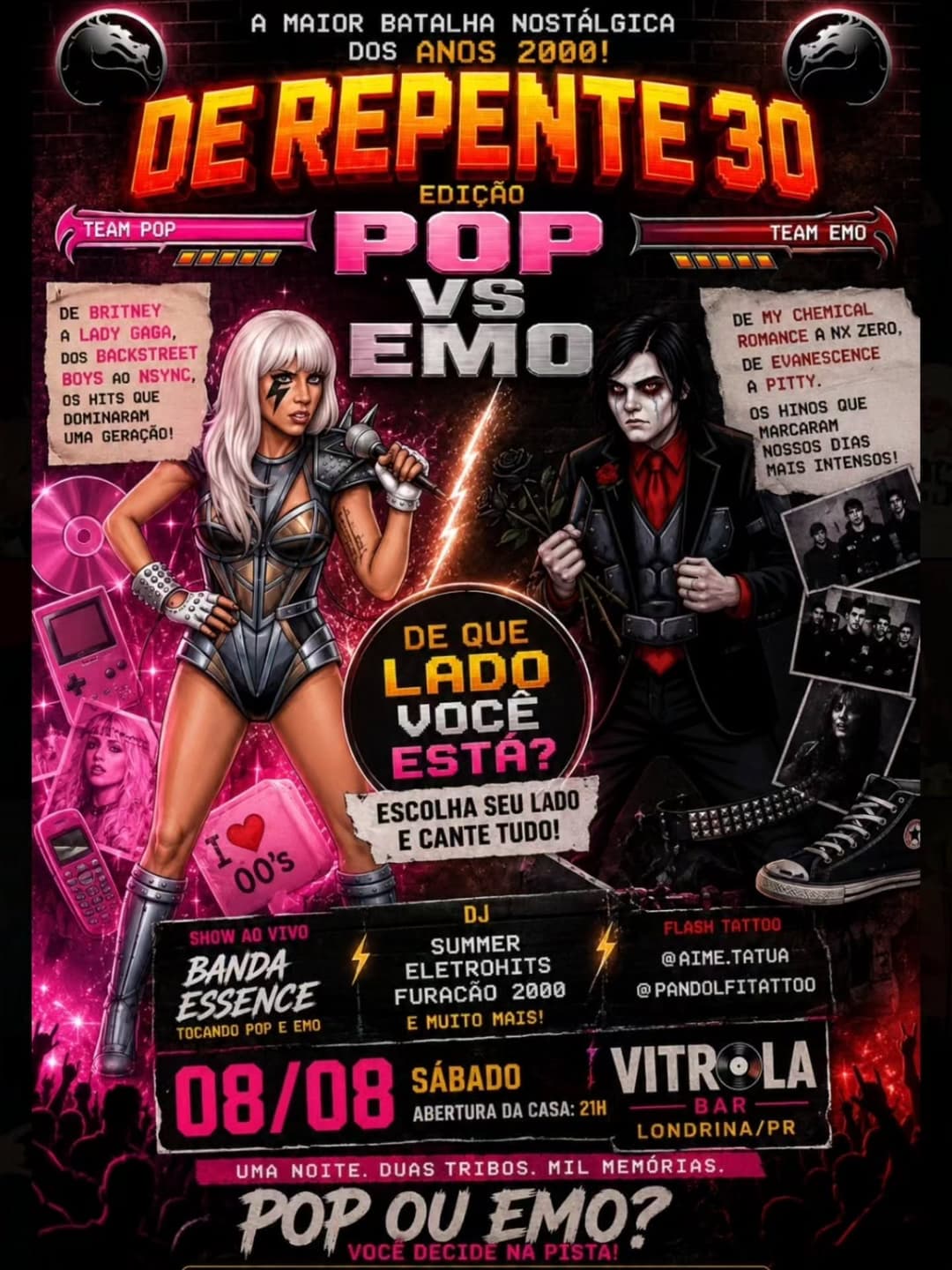 Flyer de Banda Essence