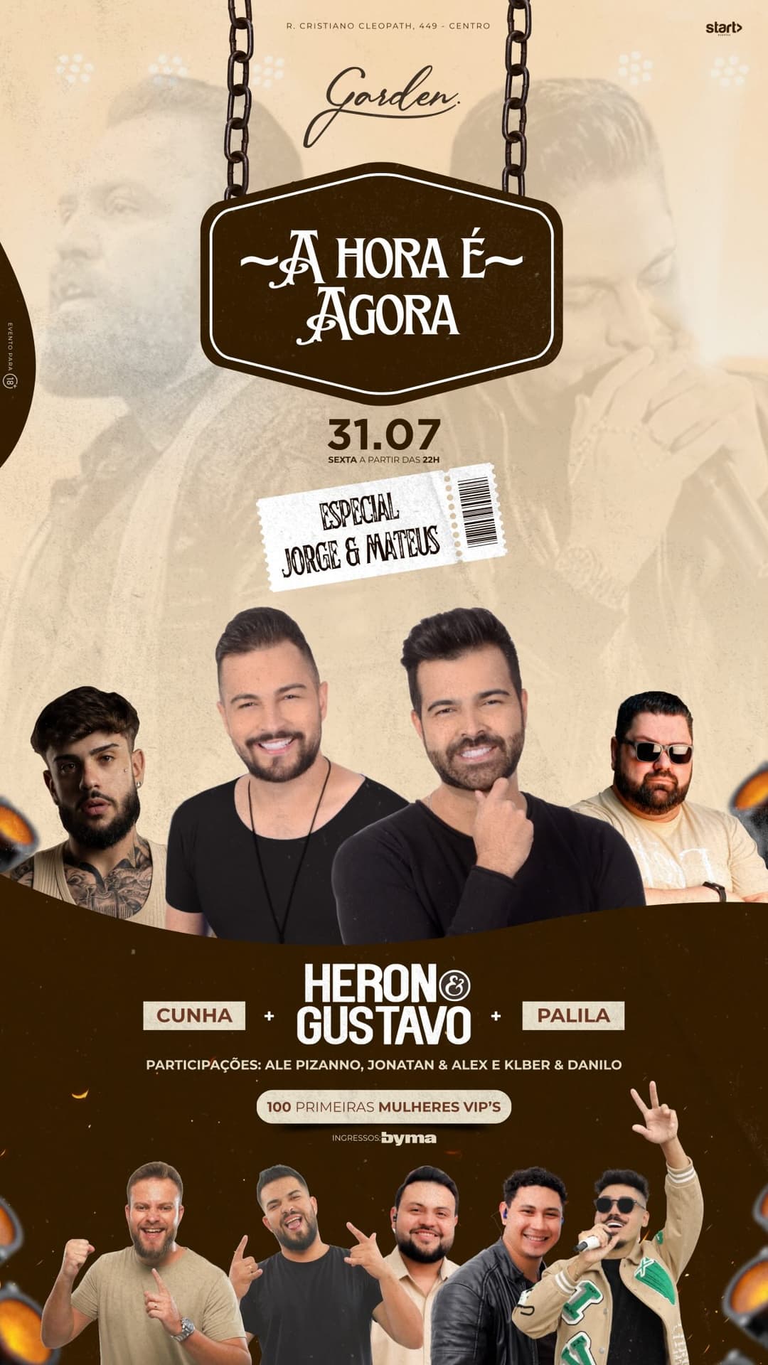 Flyer de Heron & Gustavo