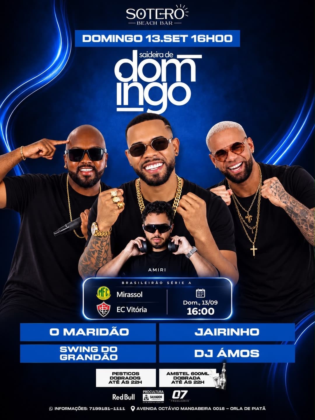 Flyer de Jairinho, Swing do Grandão e mais 2 artistas