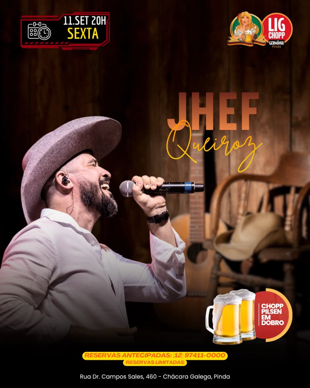Flyer de Jhef Queiroz