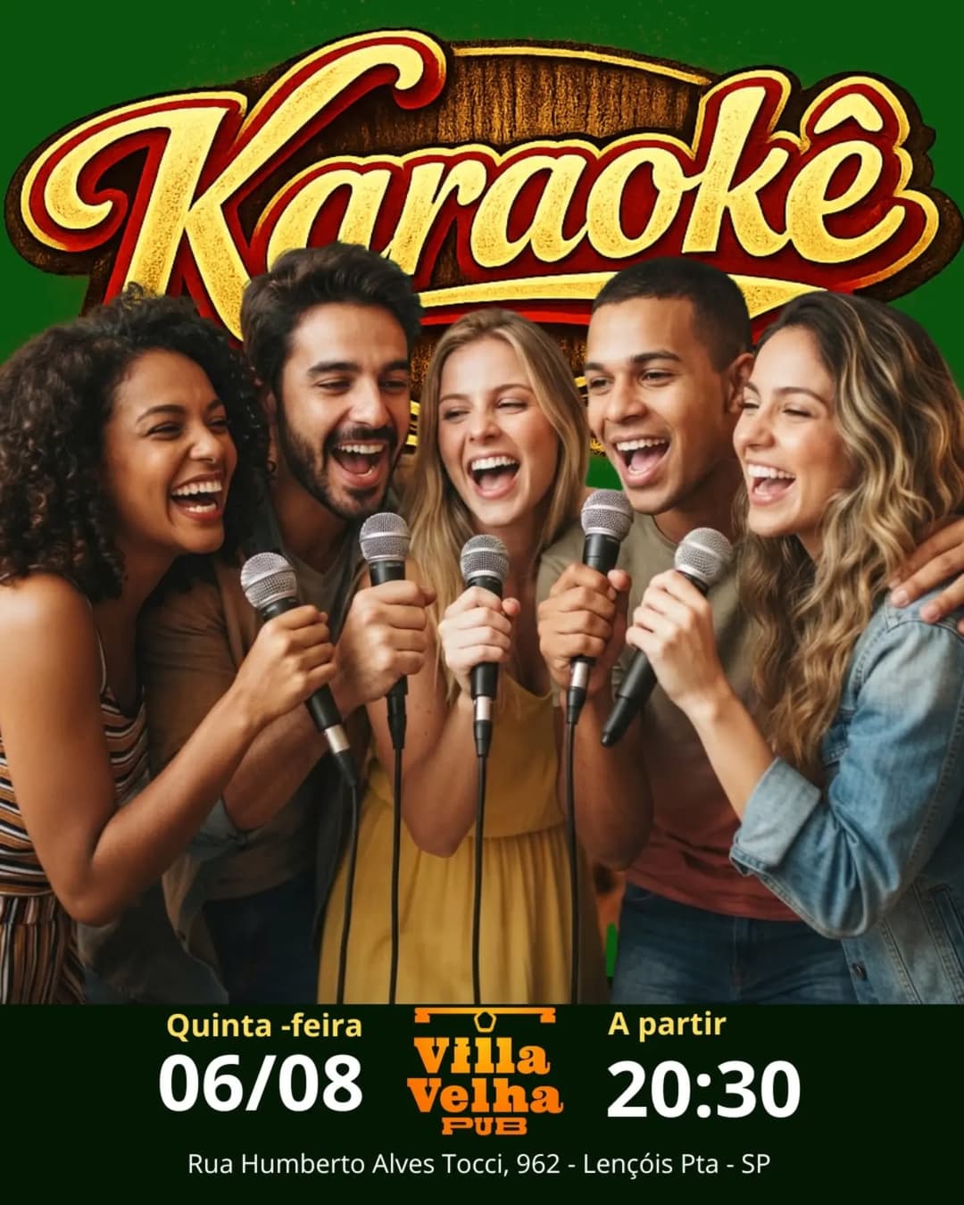 Flyer de Grupo Doce Samba