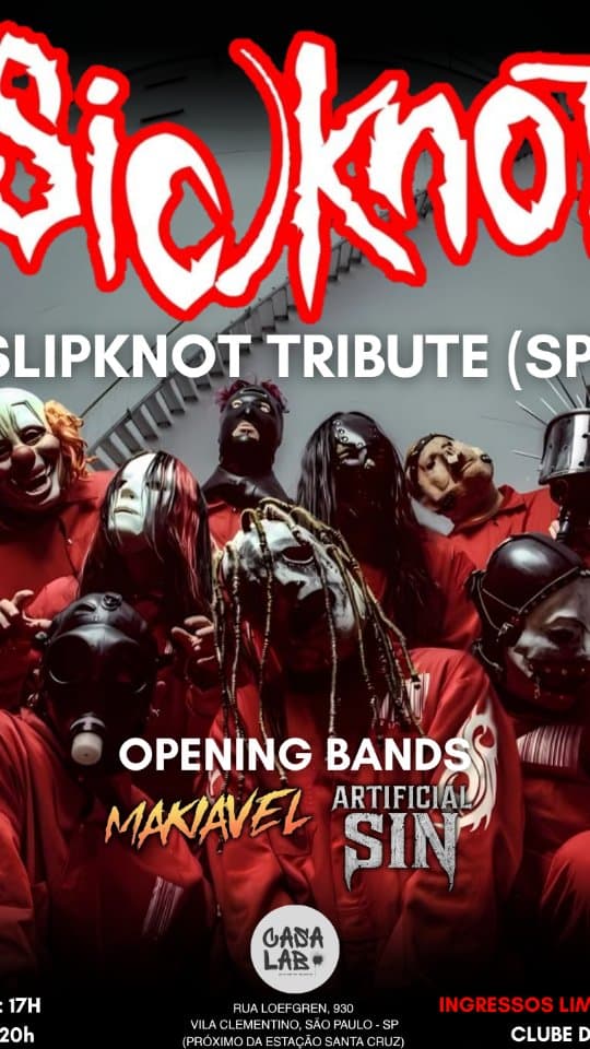 Flyer de Sicknot, Makiavel e Artificial Sin
