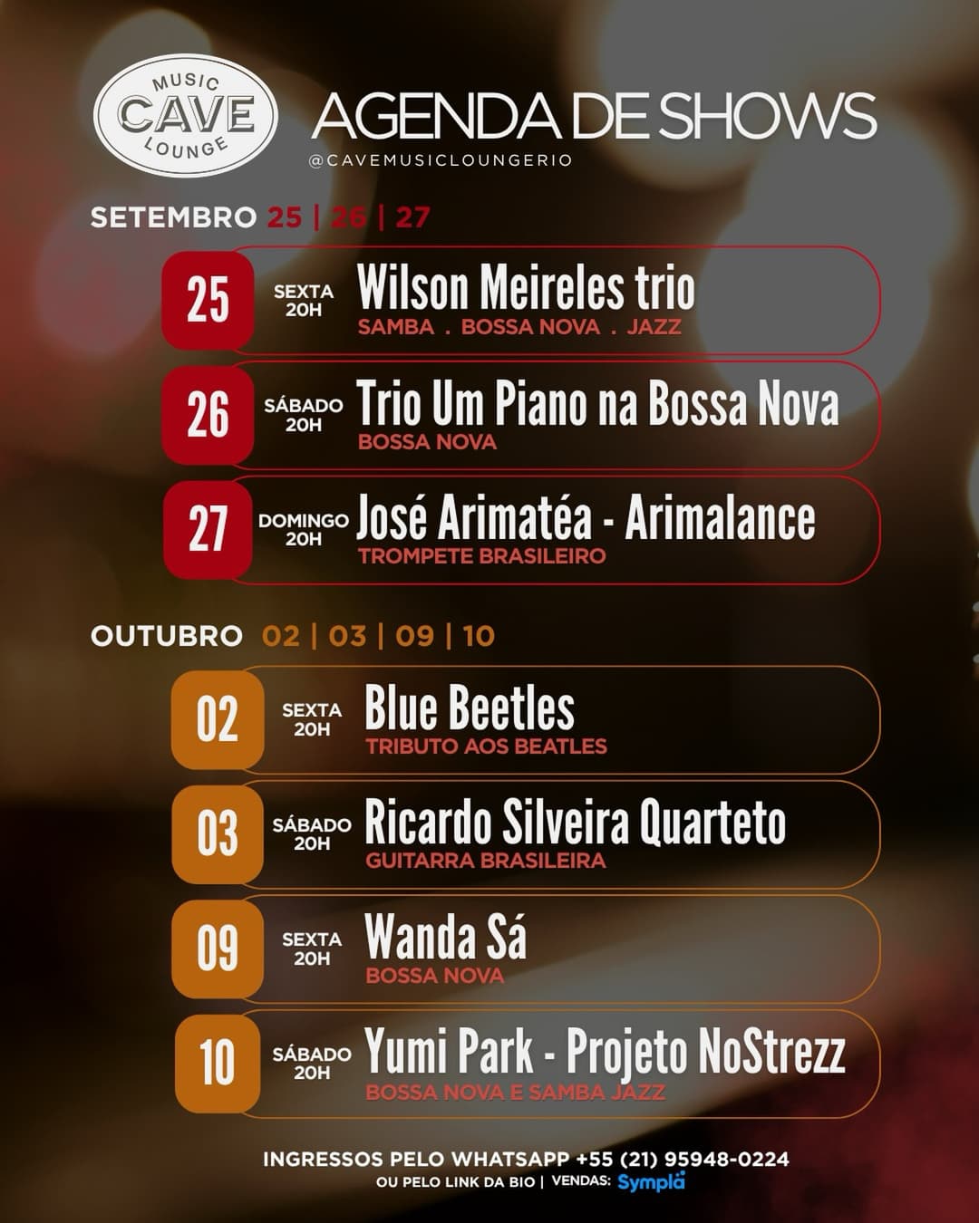 Flyer de Wanda Sá