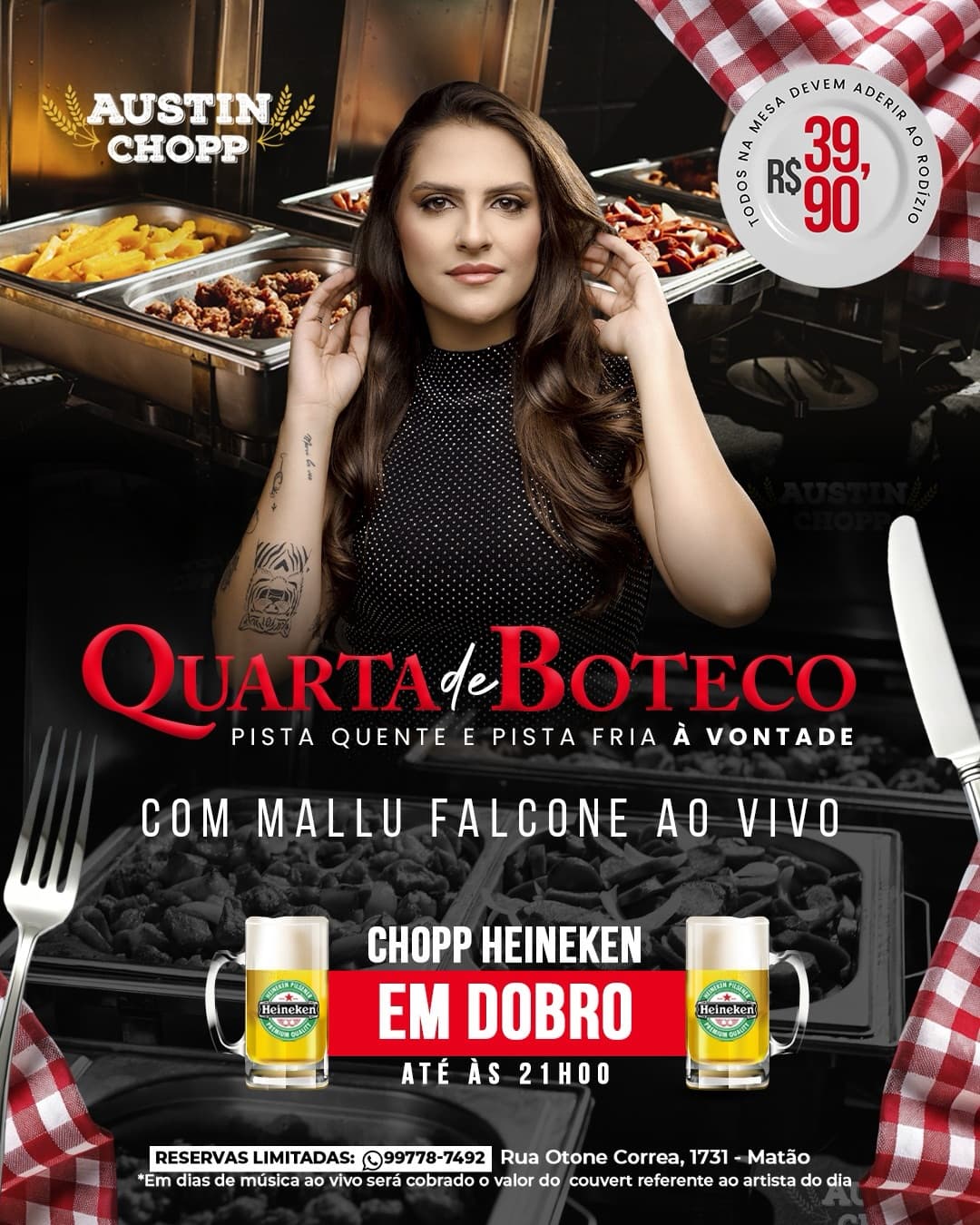 Flyer de Mallu Falcone