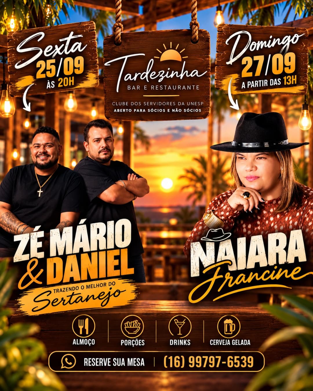 Flyer de Zé Mário & Daniel