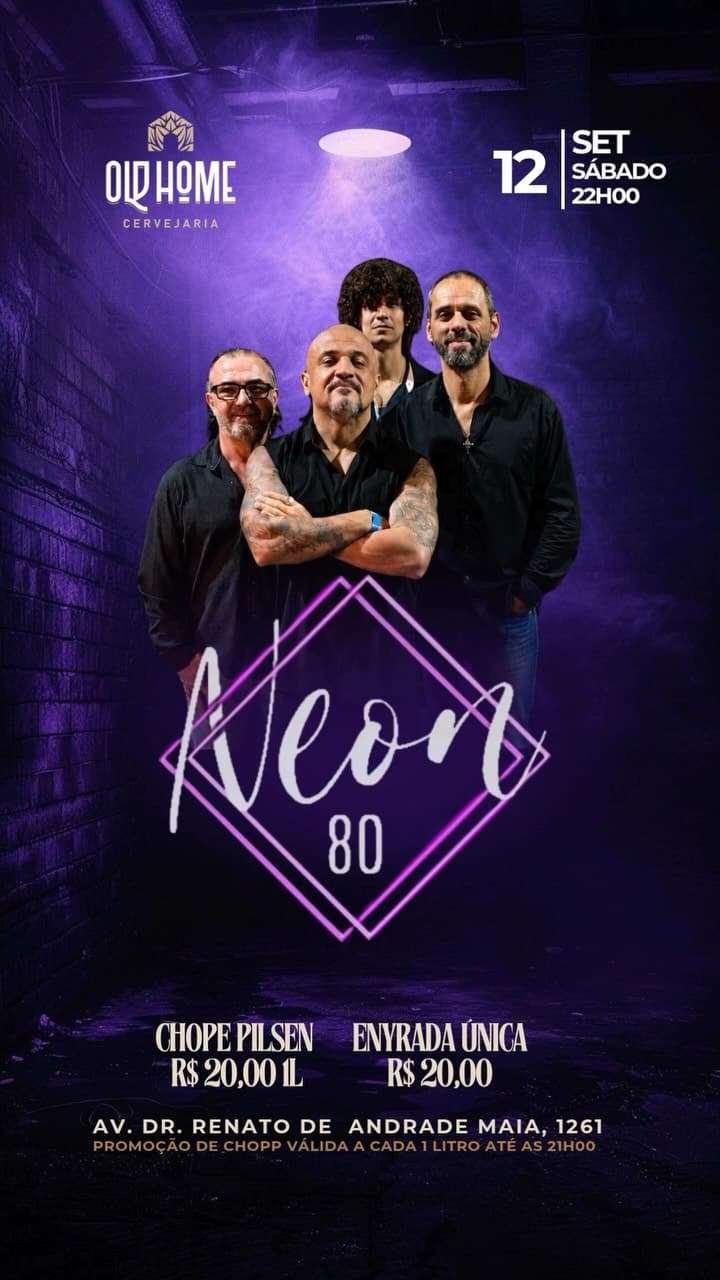 Flyer de NEON 80