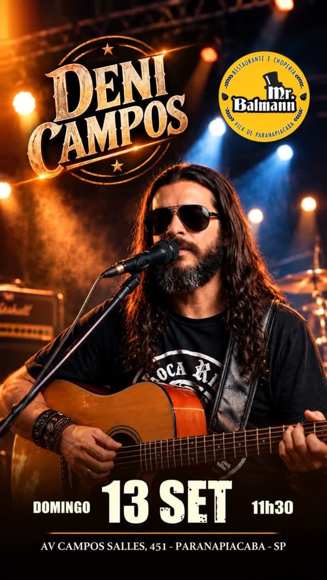 Flyer de Deni Campos