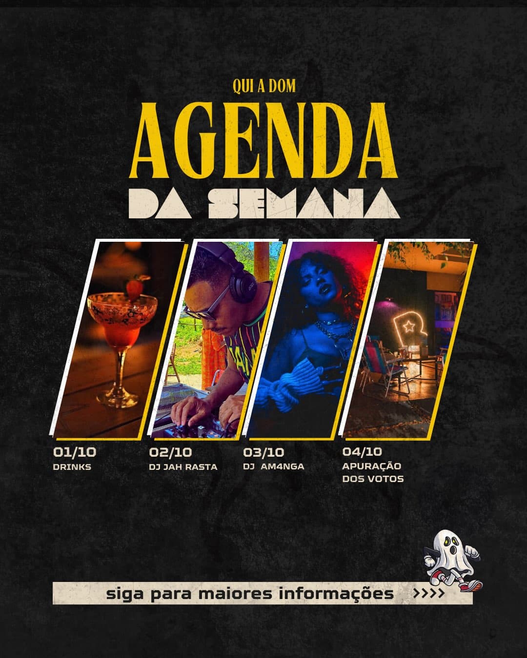 Flyer de Tiburcio Seletor e DJ Jah Rasta