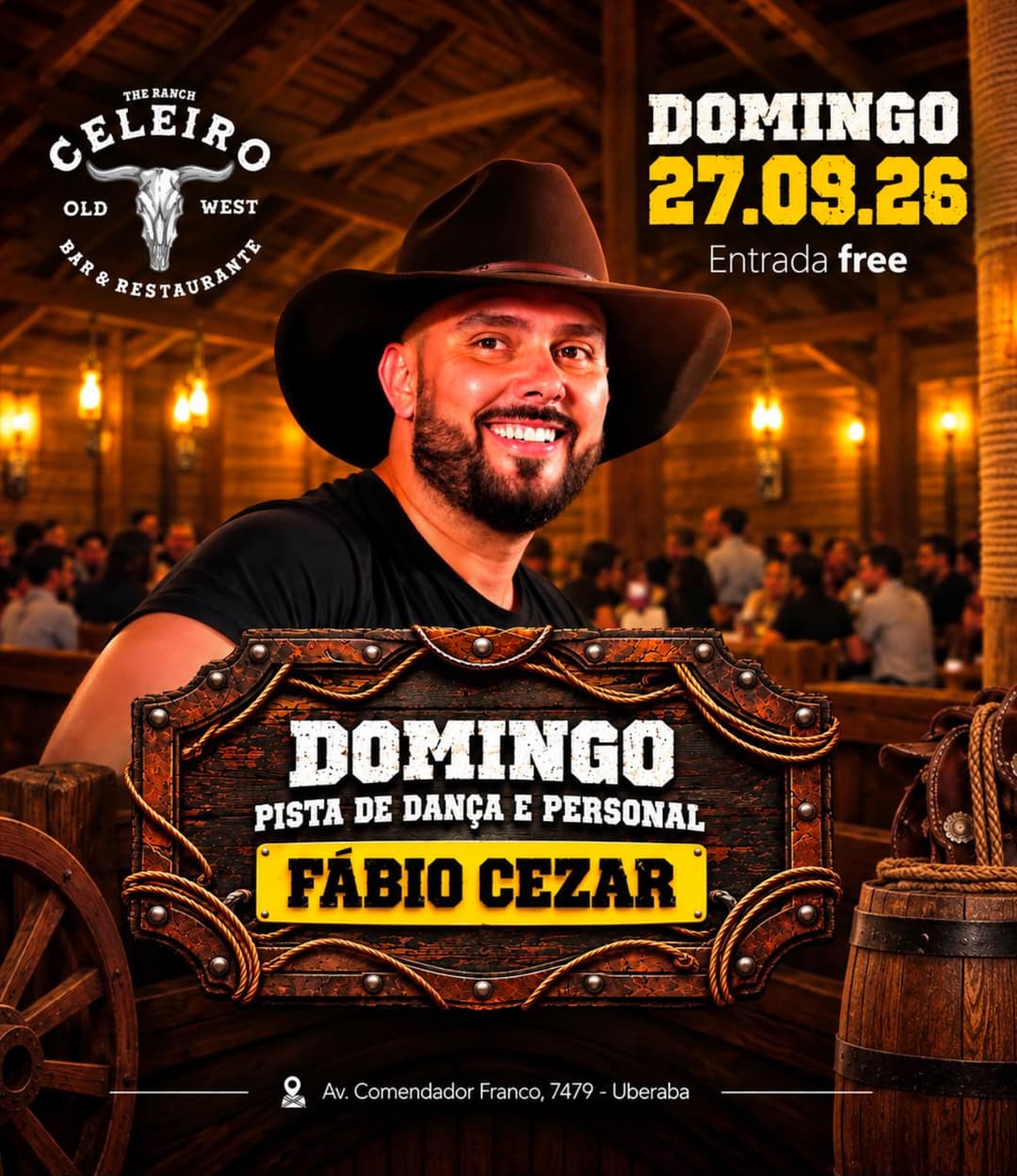 Flyer de Fábio Cezar
