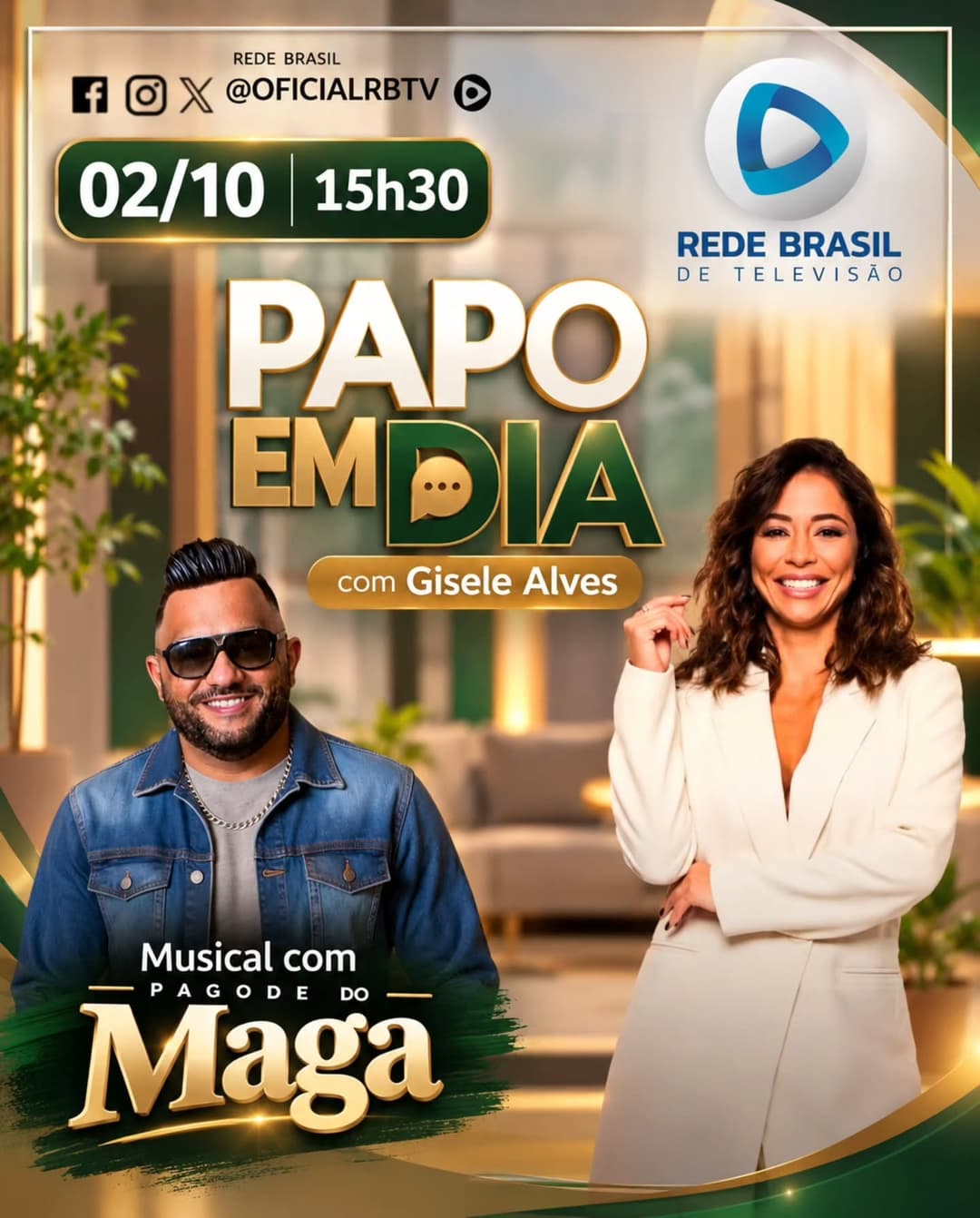 Flyer de Leandro Maga