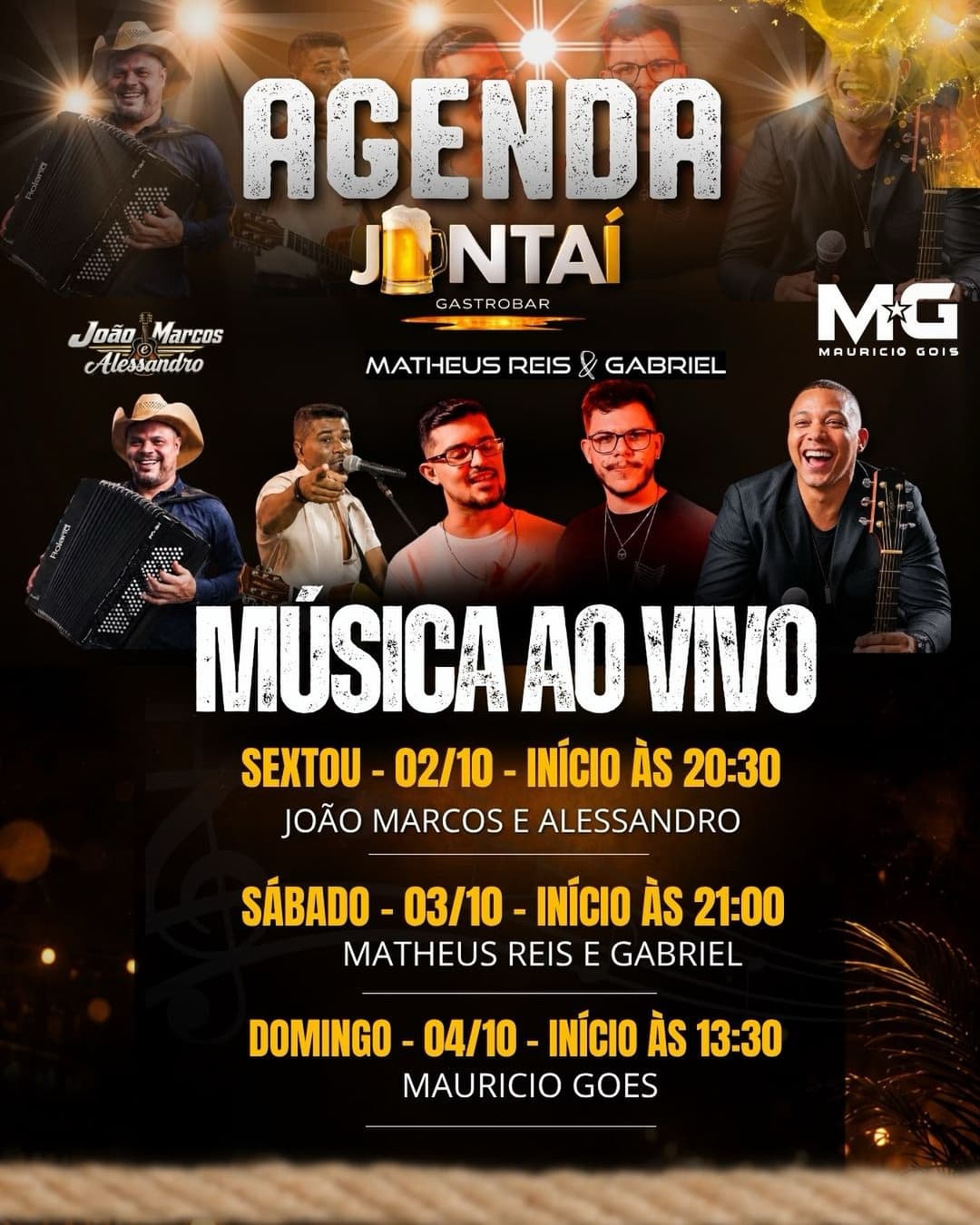 Flyer de Maurício Goes