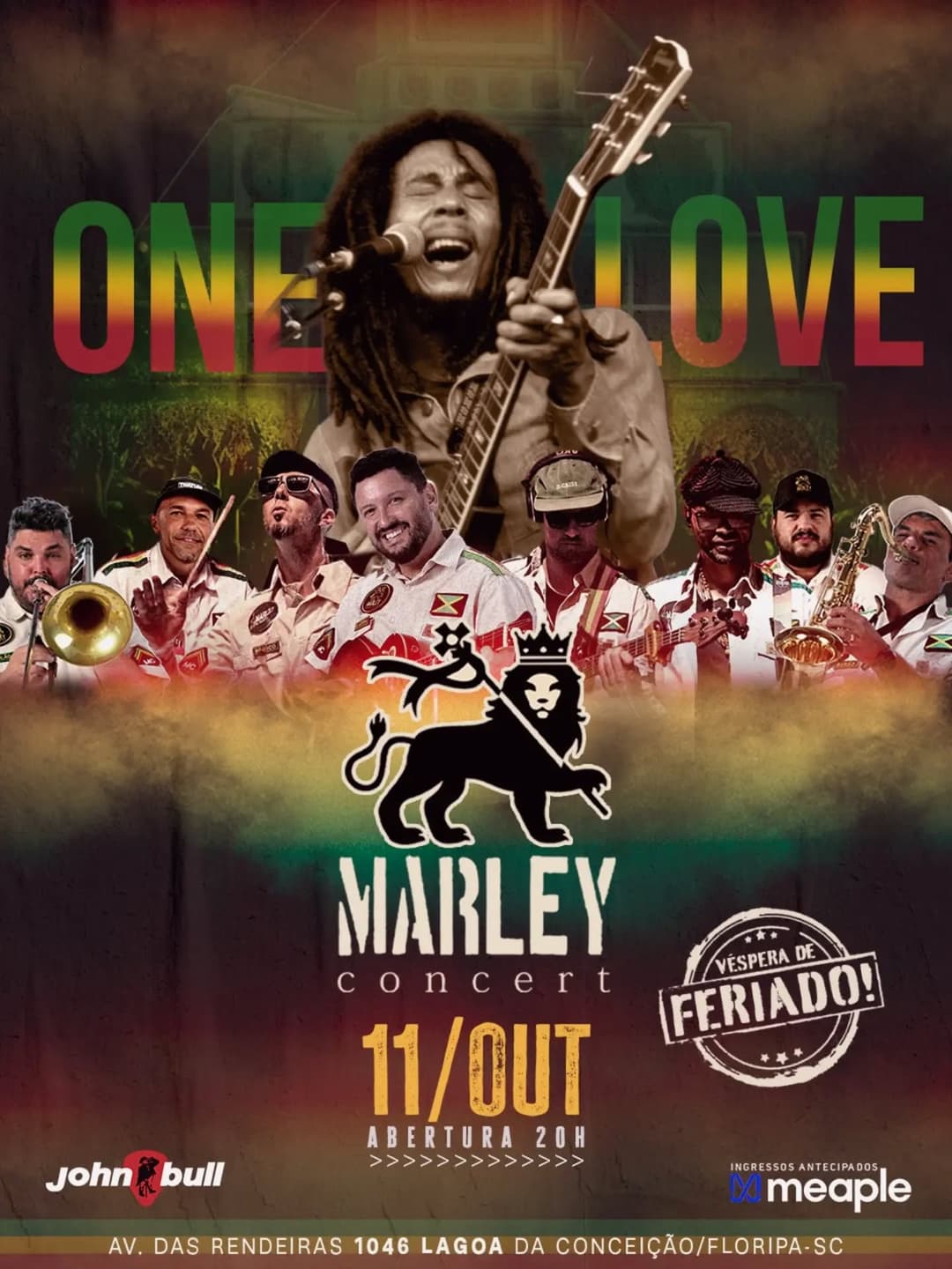 Flyer de Marley Concert Floripa