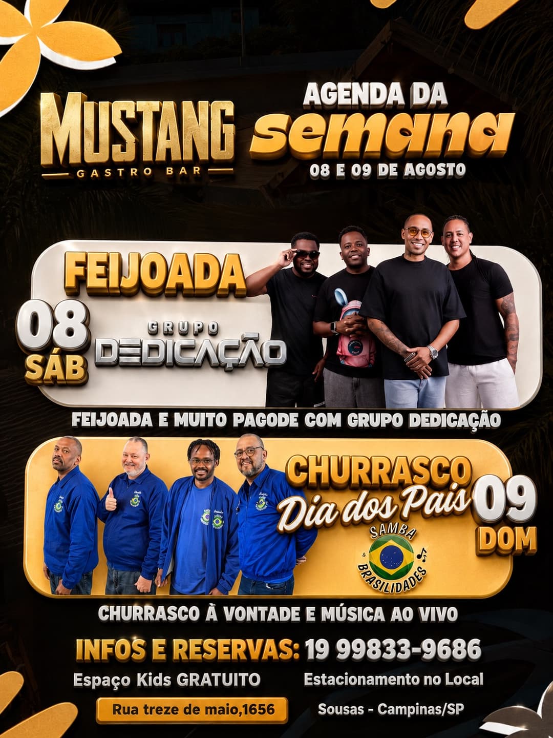 Flyer de Grupo Dedicação