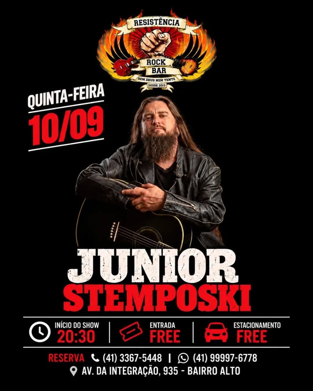 Flyer de Junior stemposki