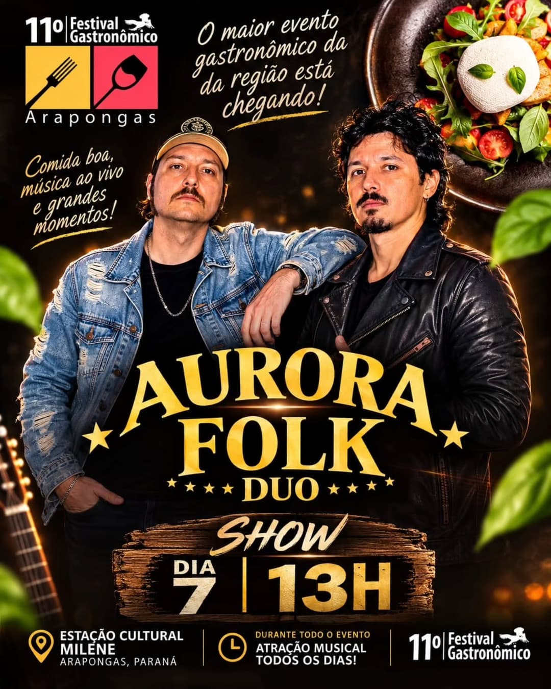 Flyer de Aurora Folk Duo