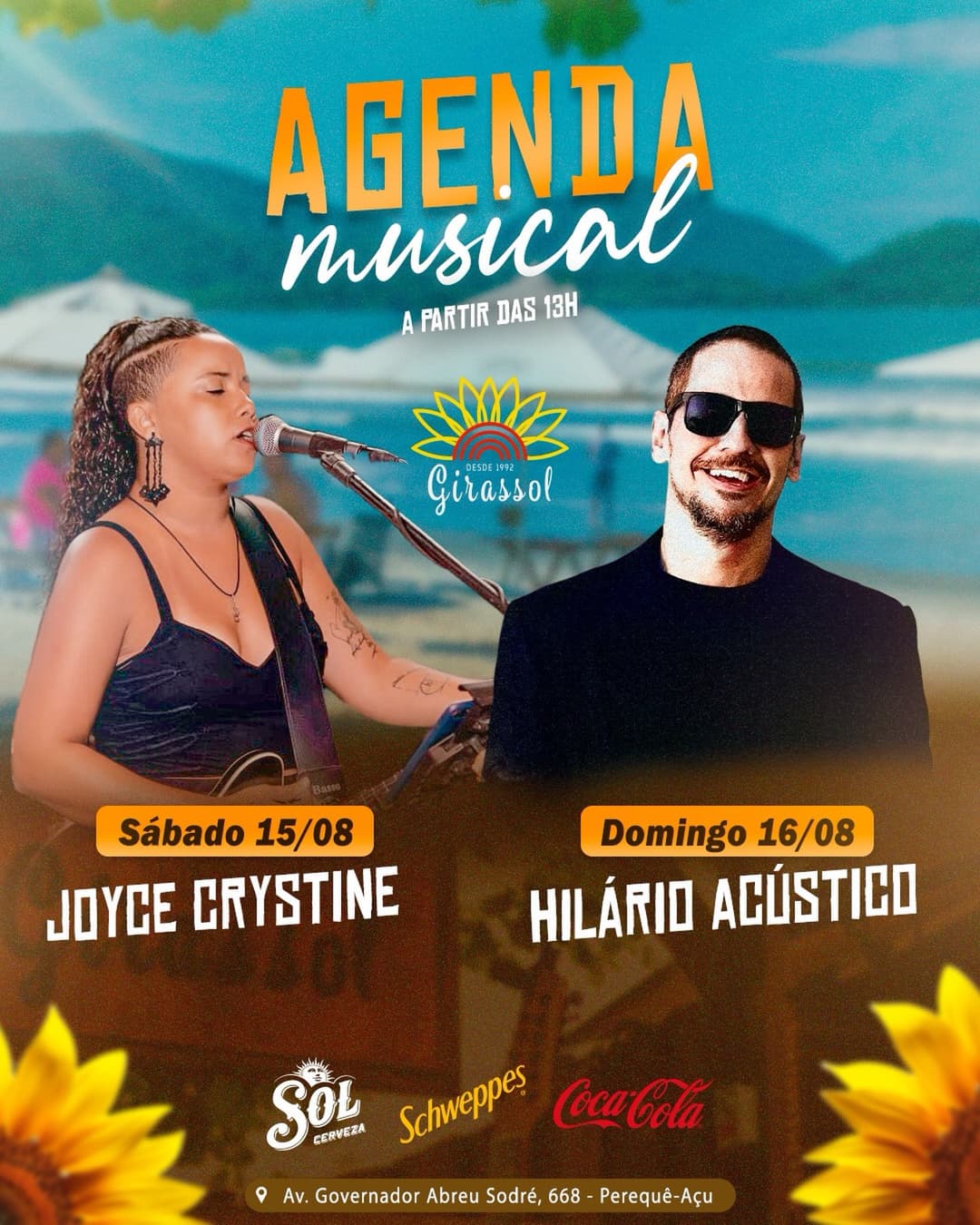 Flyer de Hilário Acústico
