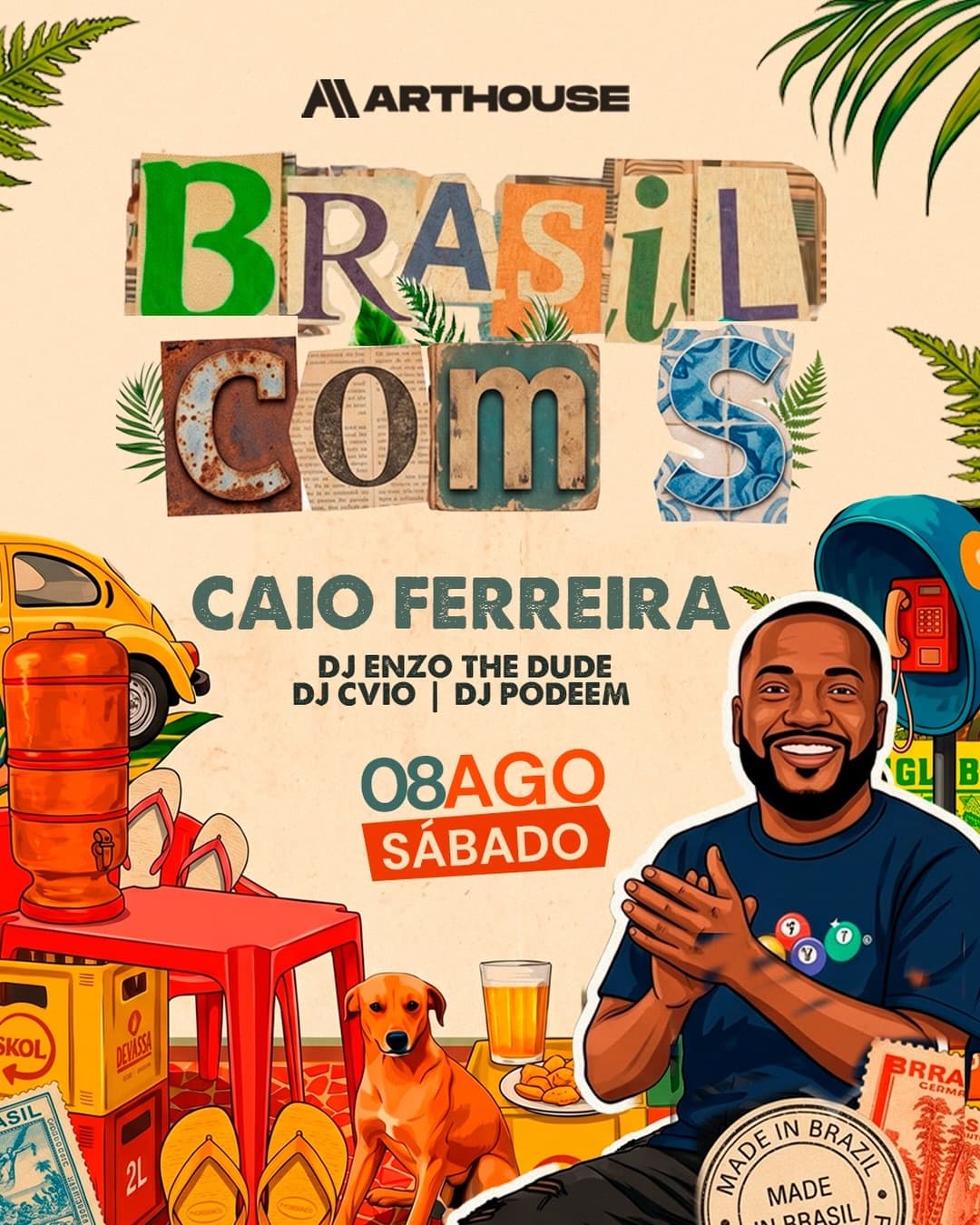 Flyer de Caio Ferreira e Iully Benassi